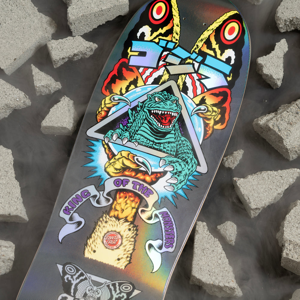 Santa Cruz - 10.538in Godzilla Mothra Natas Skateboard Deck