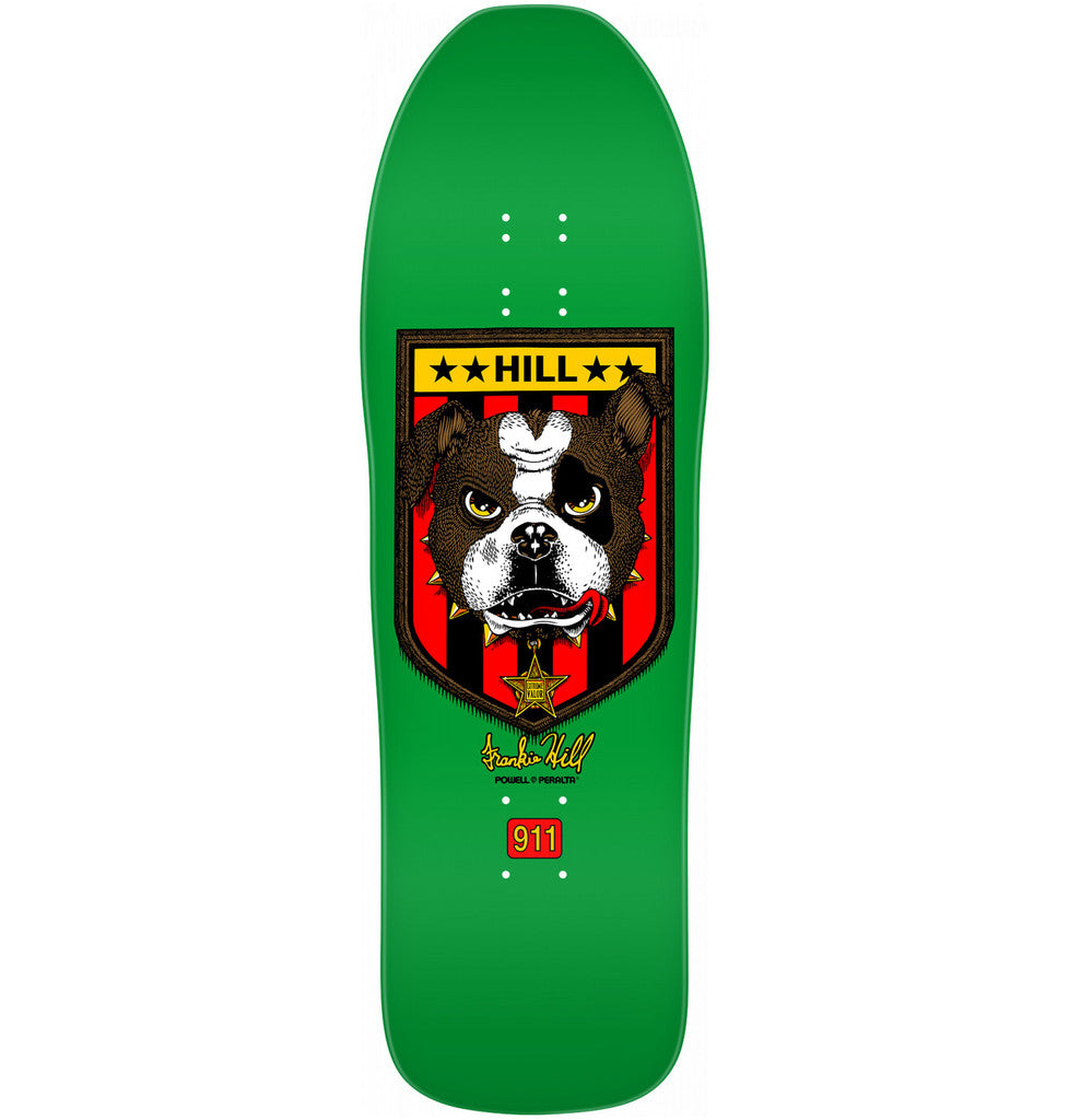Powell Peralta - 10.0 x 31.5" Frankie Hill Green Bulldog Reissue Skateboard Deck