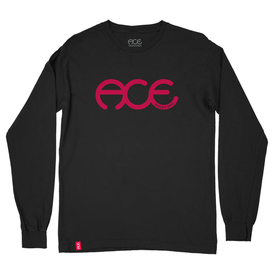 Ace - Rings LS Tee - Black / Red Print
