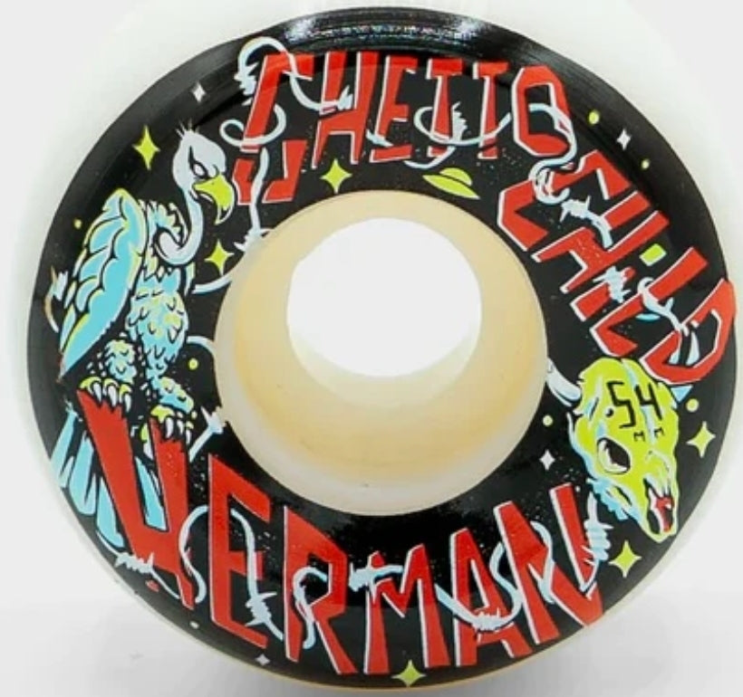 GHETTO CHILD - HERMAN MOJAVE CONICAL 54MM 99A SKATEBOARD WHEELS