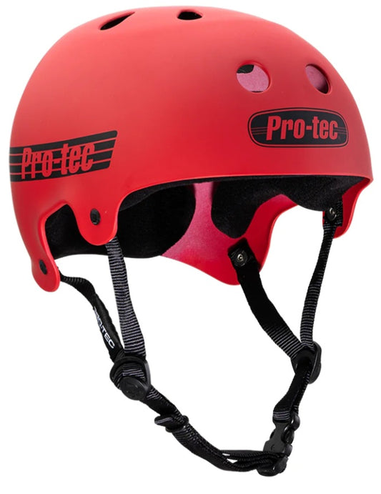 PRO-TEC - OLD SCHOOL SKATE HELMET - MATTE RED