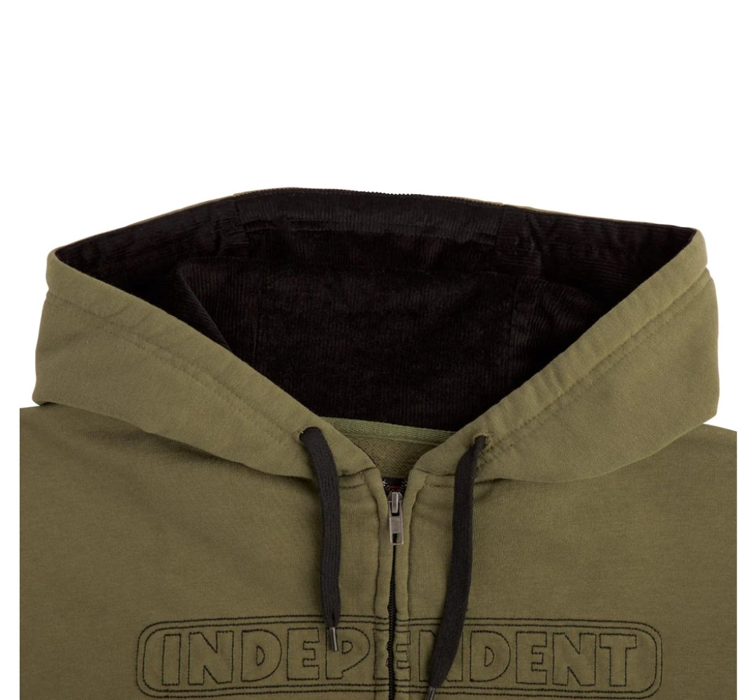 Independent - Bar Stitch Mens Zip Hoodie
