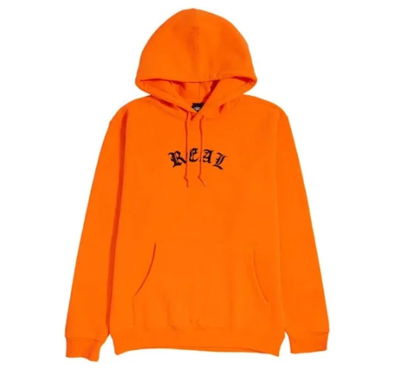 Real - Script Orange Black Hoodie