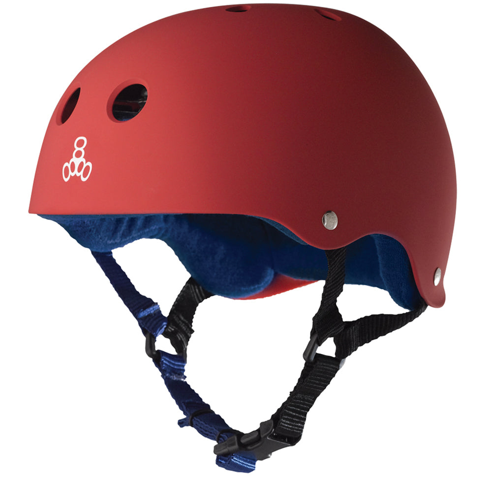 Triple 8 - The Original Sweatsaver Helmet - Red With Blue Padding