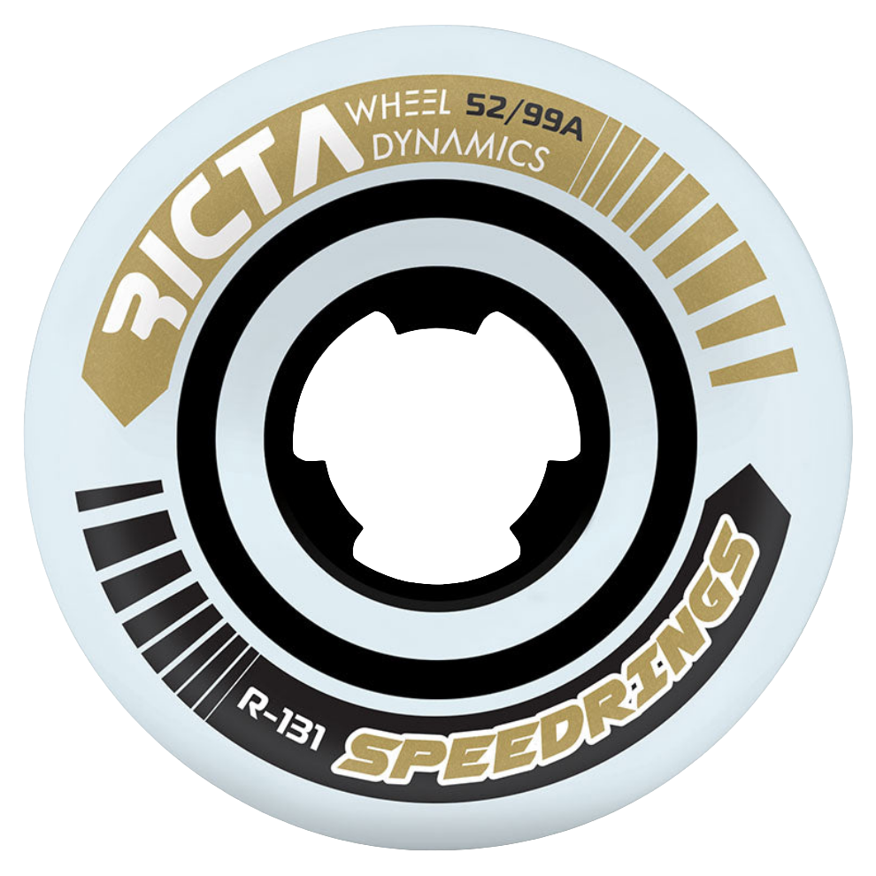 Ricta - 52mm Speedrings Slim Wheels 99A White/Gold