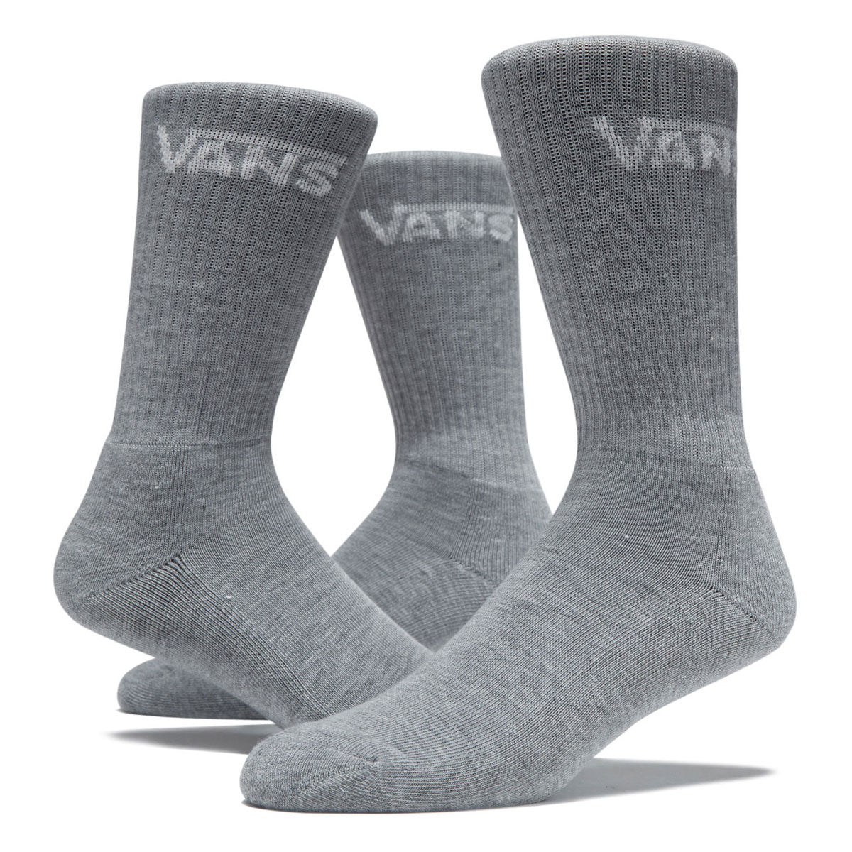 Vans - Classic Crew - 3 Pack - Socks - Heather Grey II