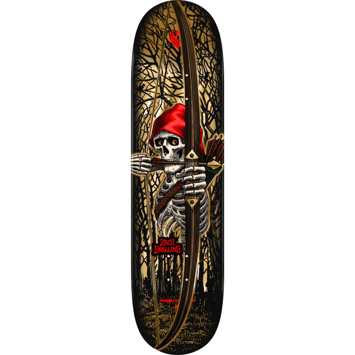 Powell Peralta - Pro Zach Doelling Archer FLIGHT® Skateboard Deck Gold Foil - Shape 313 - 8.30 x 31.61