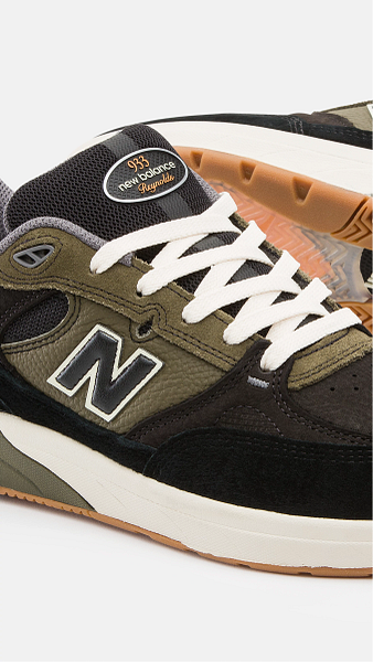 NB Numeric - Andrew Reynolds 933 - Signature Model - Black With Dark Olivine