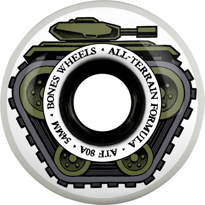 BONES - WHEELS ATF Skateboard Wheels ALL TANK 54 BONES ALL TERRAIN FORMULA 80A 4PK