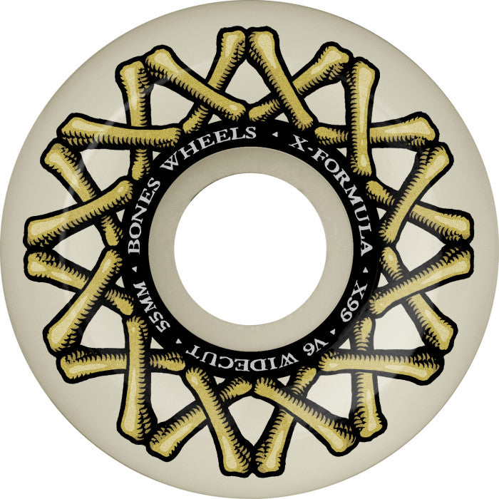 BONES - WHEELS X-Formula Skateboard Wheels XF WIDECUT 55mm V6 X-FORMULA 99A 4PK