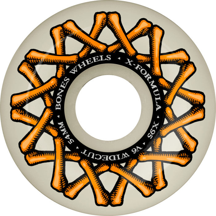 BONES - X-Formula Skateboard Wheels XF 54mm V6 Widecut 95A 4pk