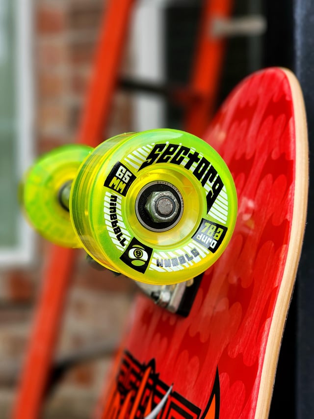 Sector 9 - Nineballs Wheels Set Clear Yellow 65mm/78a