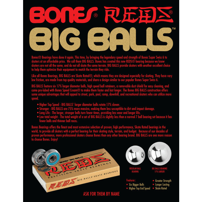 Bones - Big Balls Reds Bearings