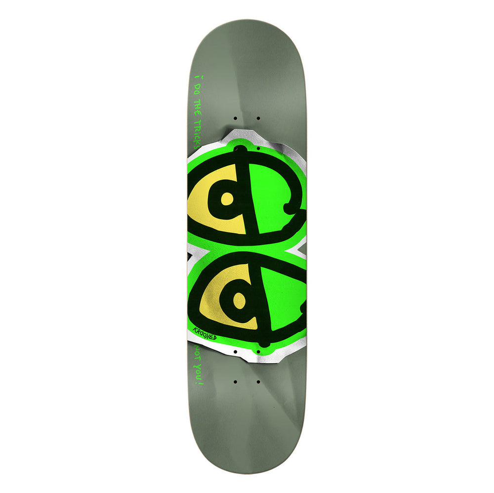 Krooked - DBX - Eyes Full SE Skateboard Deck - Light Green - 8.25