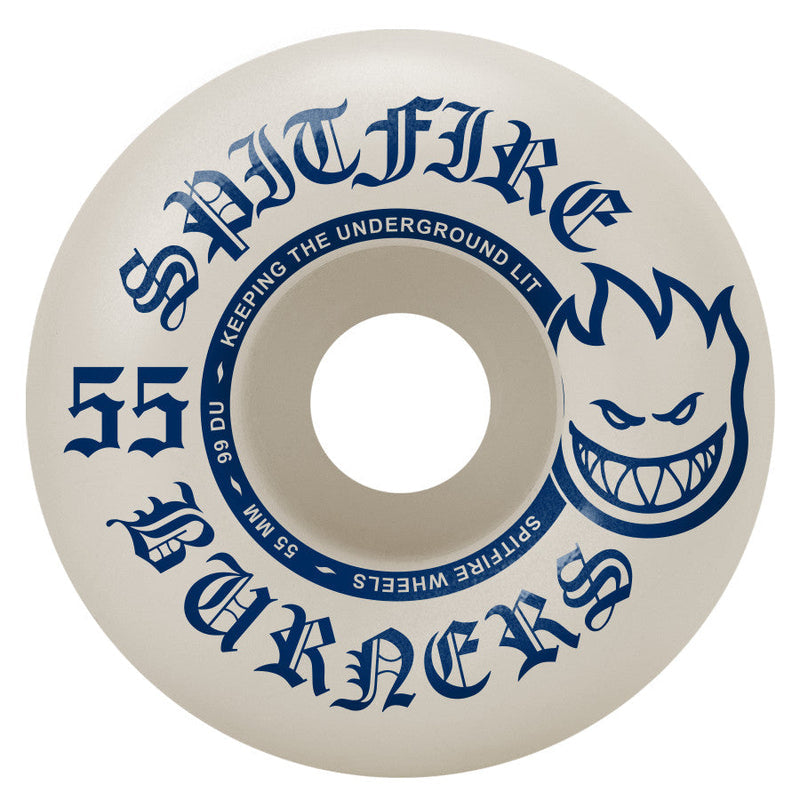 SPITFIRE - 99D BURNER SKATEBOARD WHEELS - WHITE/BLUE