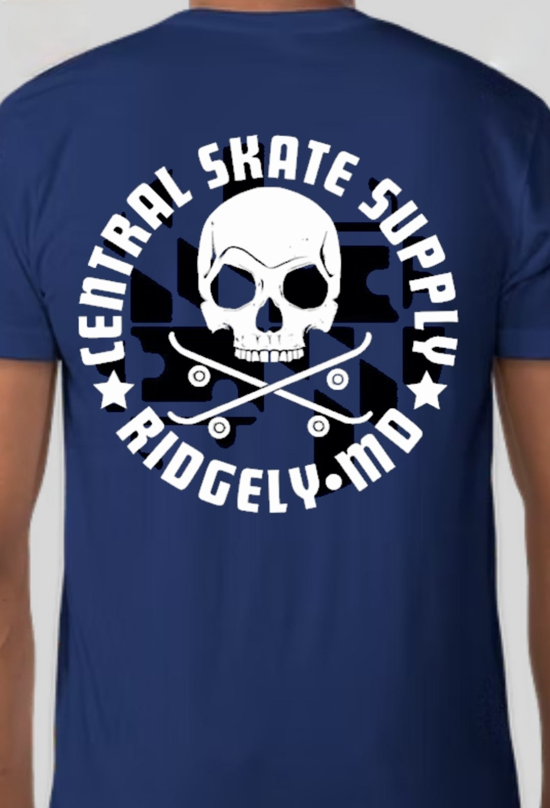 Central Skate Supply Shop shirt w/ MD Flag