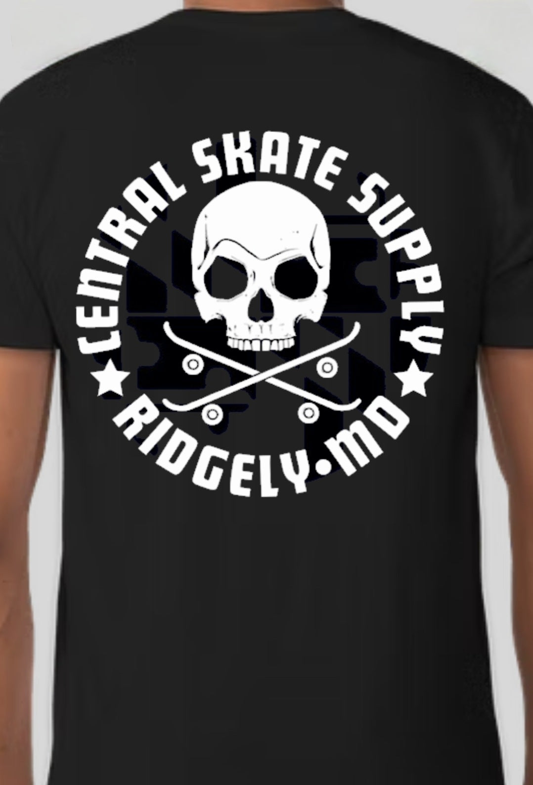 Central Skate Supply Shop shirt w/ MD Flag