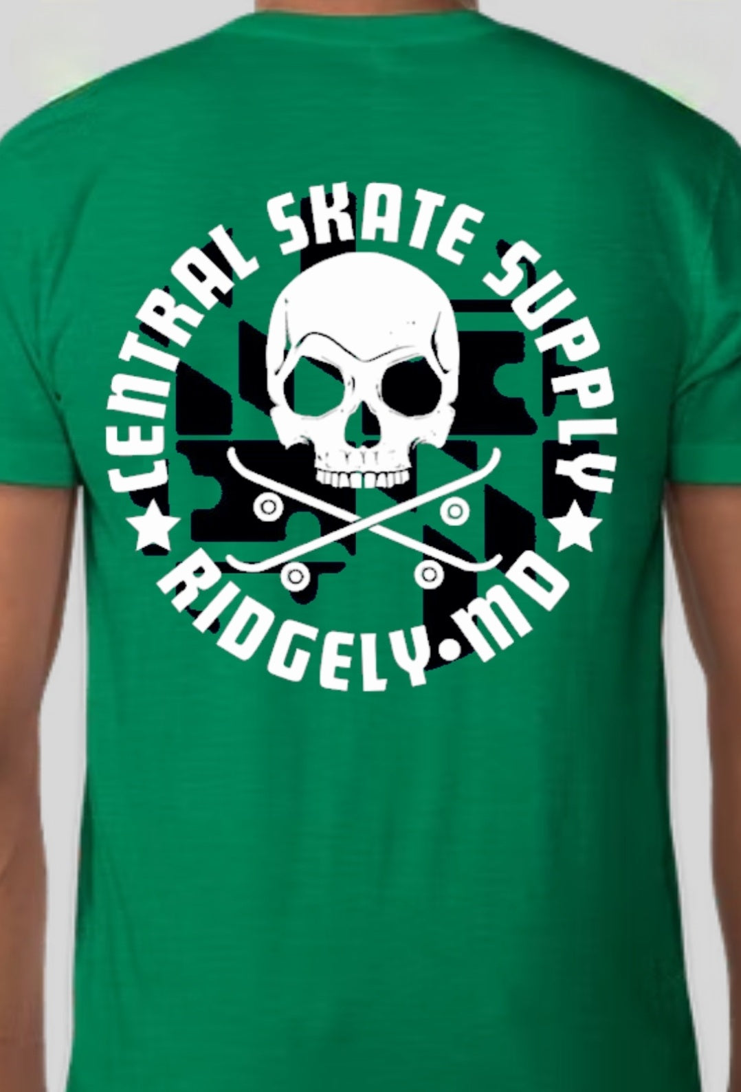 Central Skate Supply Shop shirt w/ MD Flag