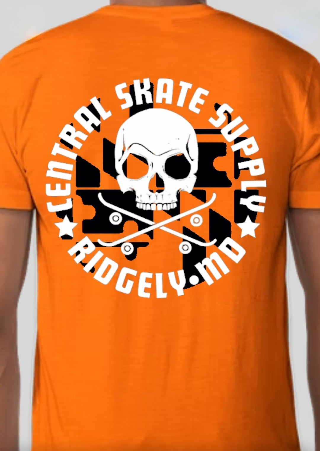 Central Skate Supply Shop shirt w/ MD Flag