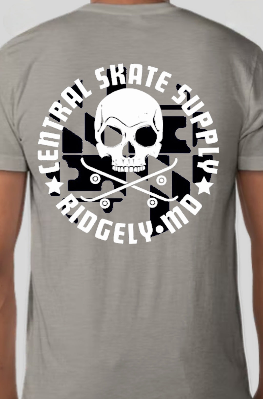 Central Skate Supply Shop shirt w/ MD Flag