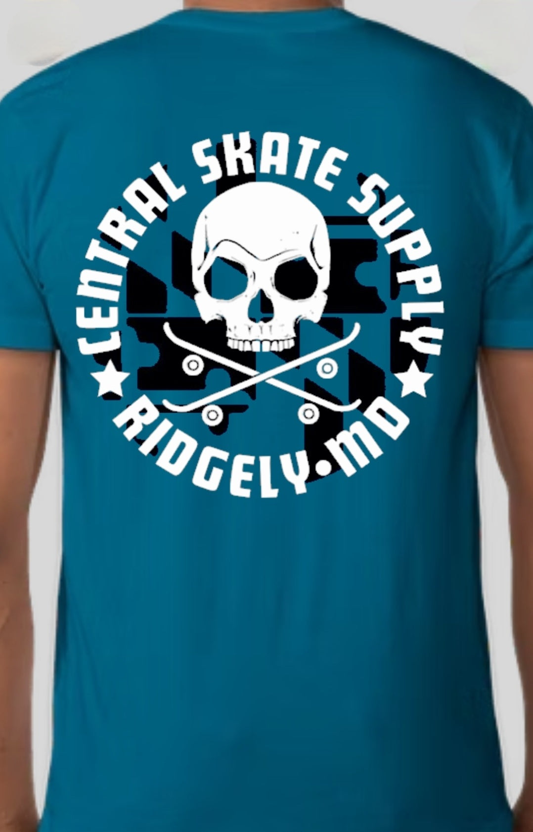 Central Skate Supply Shop shirt w/ MD Flag