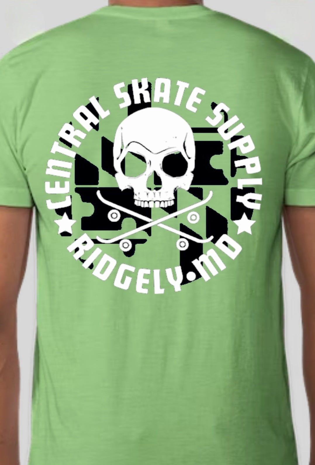 Central Skate Supply Shop shirt w/ MD Flag