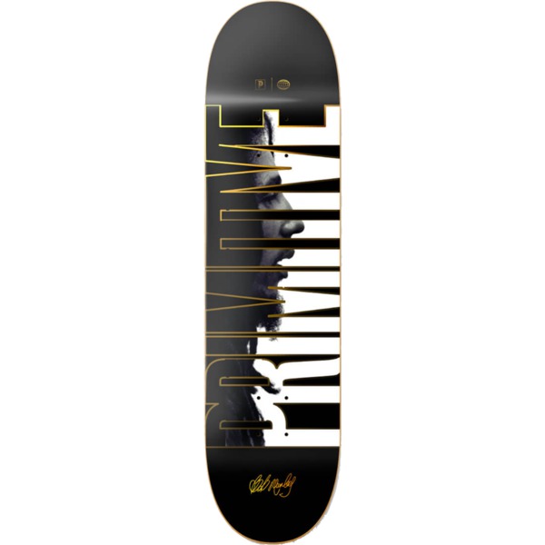 Primitive - Skateboarding Tribute Black / White Skateboard Deck - 8.25" x 31.875"