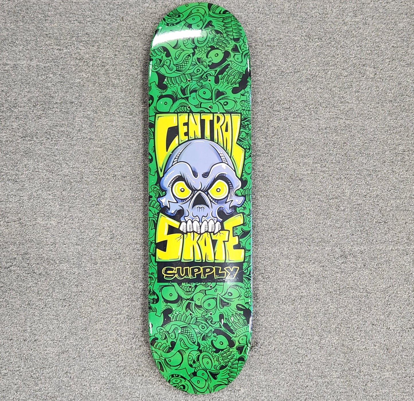 Central Skate Supply "BD Skullz" Shop Deck (Green)