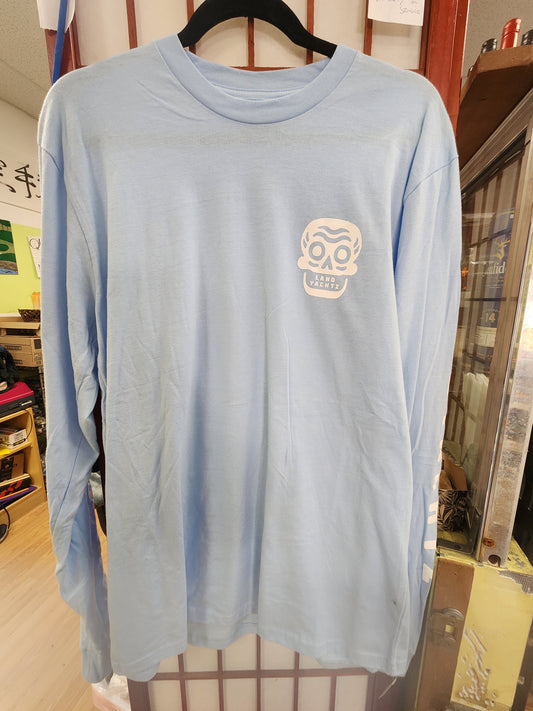 Landyachtz - Long Sleeve Skull Blue/White