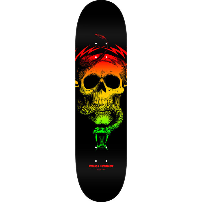 Powell Peralta - McGill Skull & Snake Skateboard Deck Rasta Fade- Shape 247 - 8 x 31.45