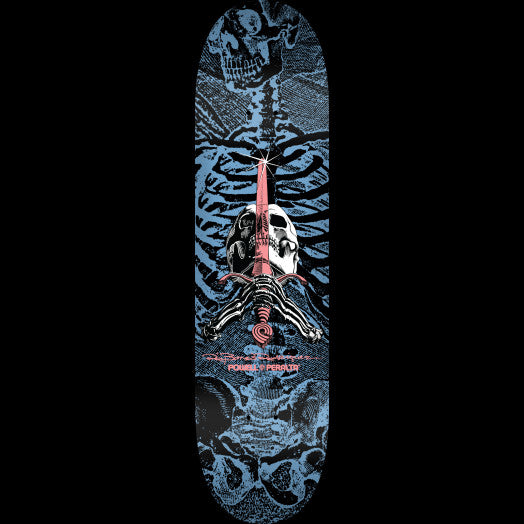 Powell Peralta - 8.75 x 32.95" Skull & Sword Blue Shape 245 Deck