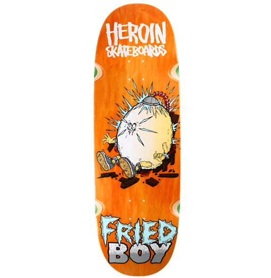Heroin - Fried Boy Deck - Orange Stain - 10.4