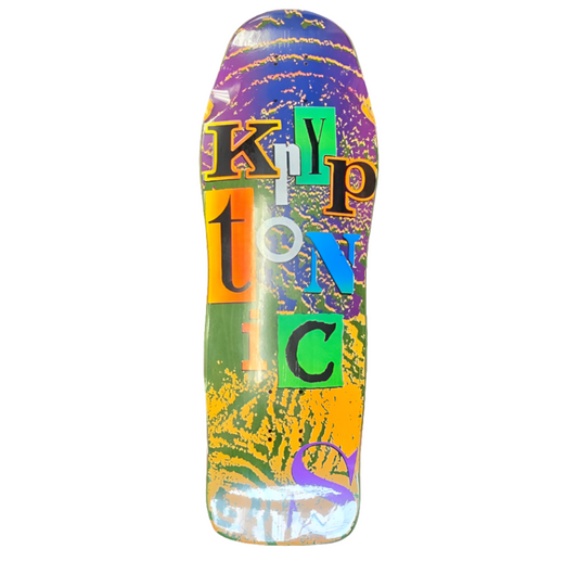 Kryptonics - Footprint LIMITED EDITION Deck 10.1"x30" HAND PAINTED (1 of 2) × 1