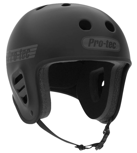 PRO TEC - FULL CUT SKATE - MATTE BLACK HELMET - S