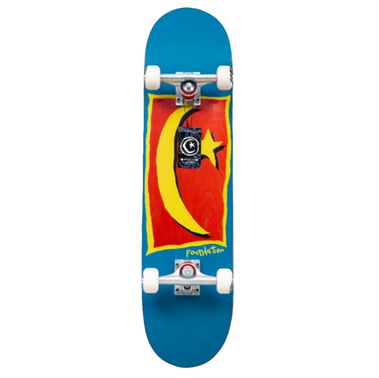 Foundation - Star & Moon V2 Complete Skateboard - Red 7.875