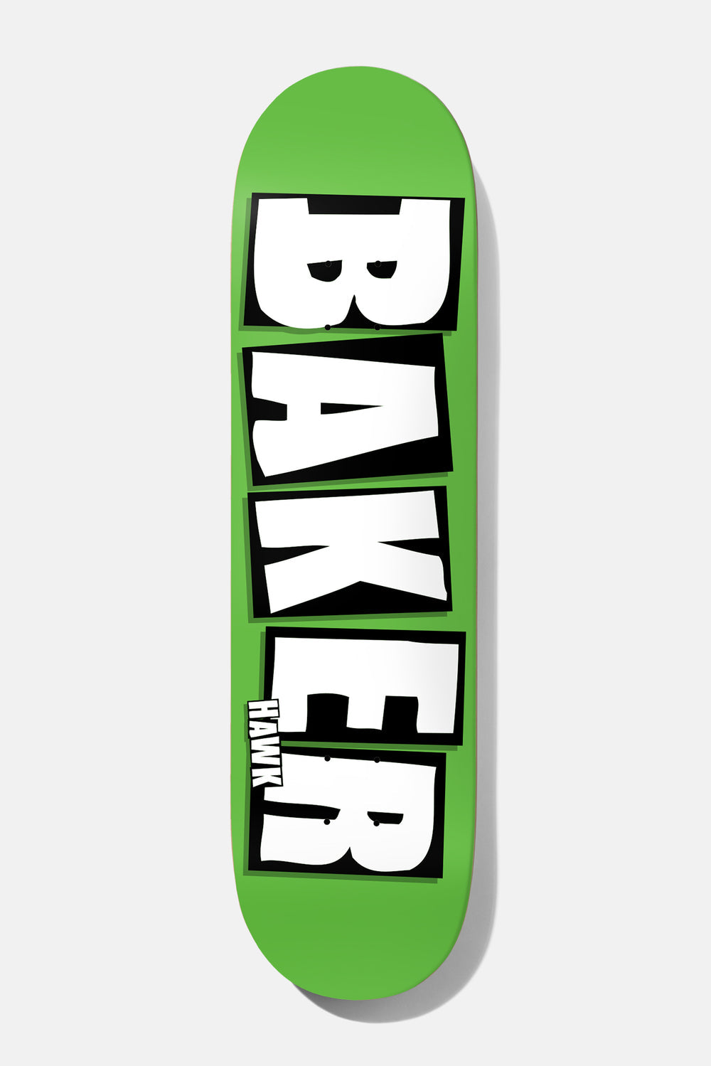 Baker - Hawk Brand Name Neon Green Deck - 8.5