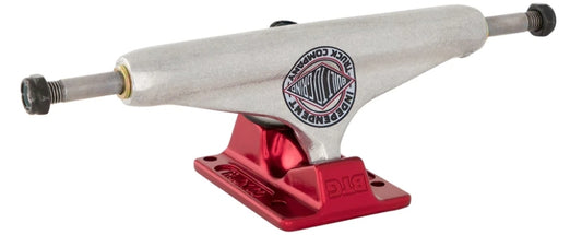 Independent - Stage 11 Forged Hollow BTG Summit Silver Ano Red Skateboard Trucks