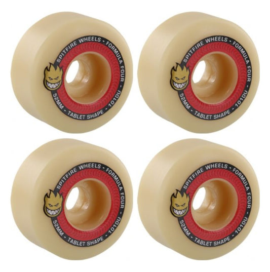 Spitfire - Formula Four Tablets Natural / Red Skateboard Wheels - 52mm 101d