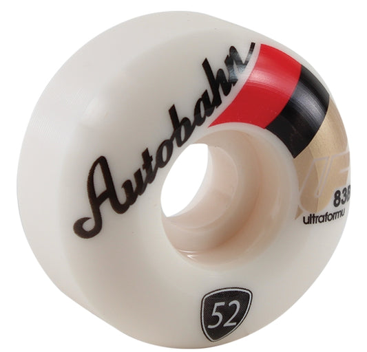 Autobahn - Torus Ultra 52mm 83b Wht W/red/blk/gold - Skateboard Wheels