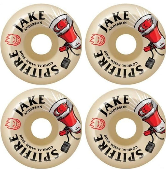 Spitfire - Formula Four Conical Jake Anderson Burn Squad Skateboard Wheels - 54mm 99a