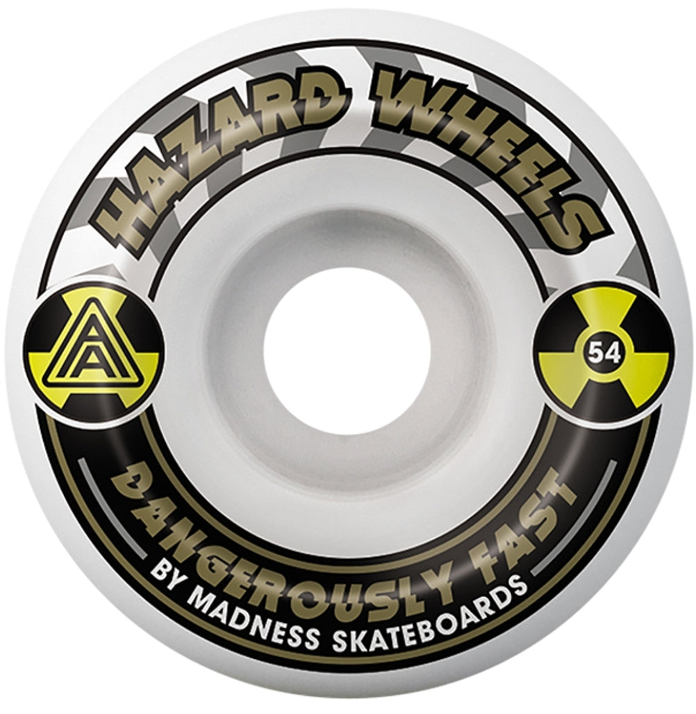 Hazard - Cs Conical Alarm 54mm Wht/gold 101a - Skateboard Wheels