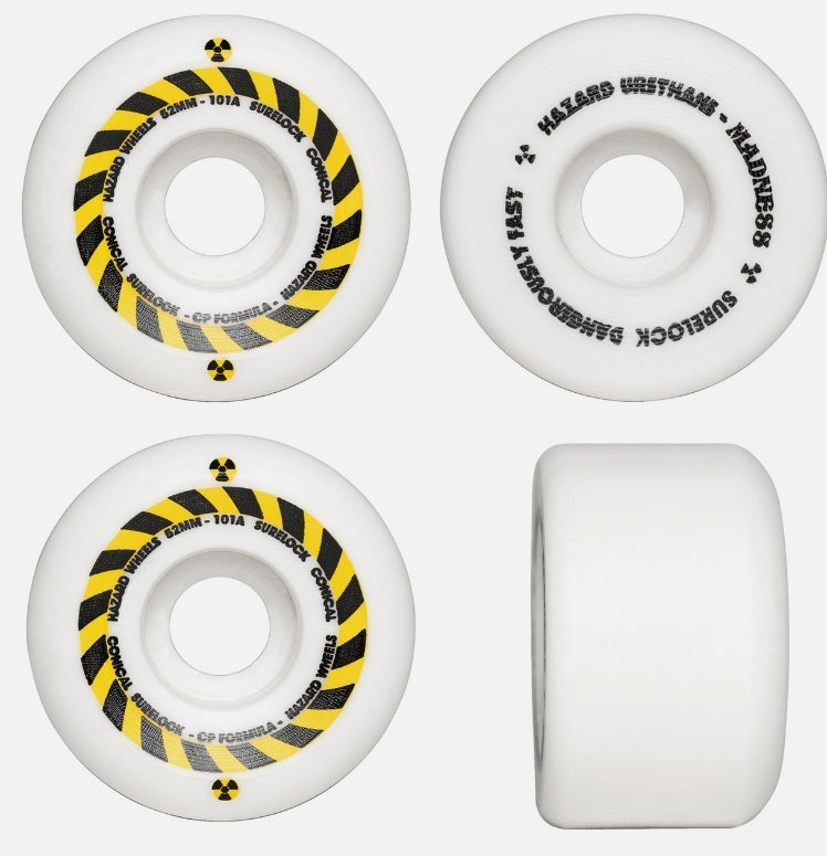 Hazard - Sign Cp: Conical Surelock White Wheels 54mm /101a White