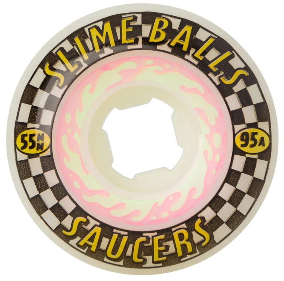 Slime Balls - 55mm Saucers 95a Skateboard Wheels