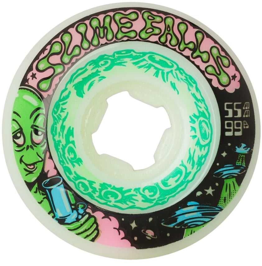 Slime Balls - 55mm Saucers 99a Skateboard Wheels