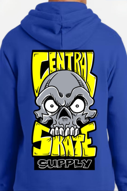 Central Skate Supply "BD Skullz" Shop Hoodie (Blue)