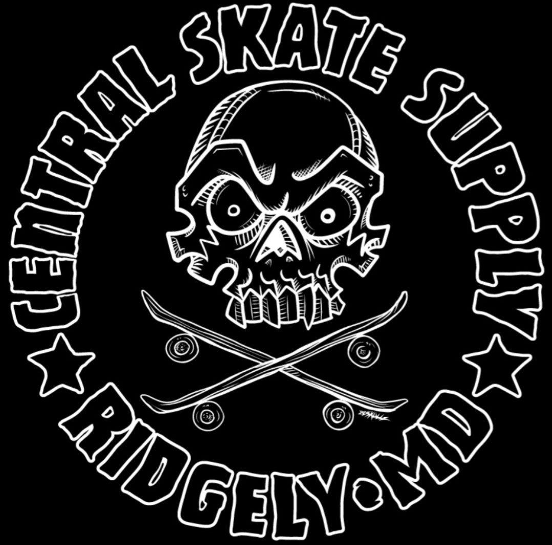 Central Skate Supply "BD Skullz" Shop Hoodie (Red)