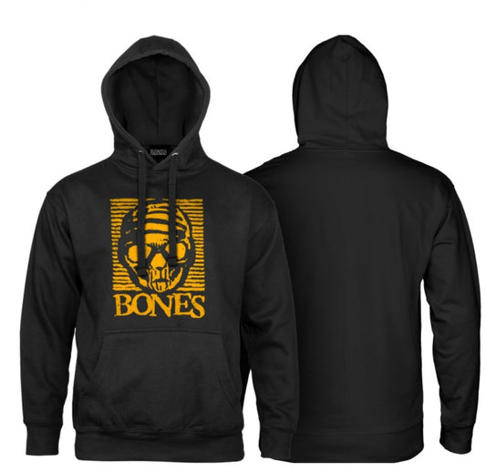 BONES - Black & Gold Hooded Sweatshirt - Black