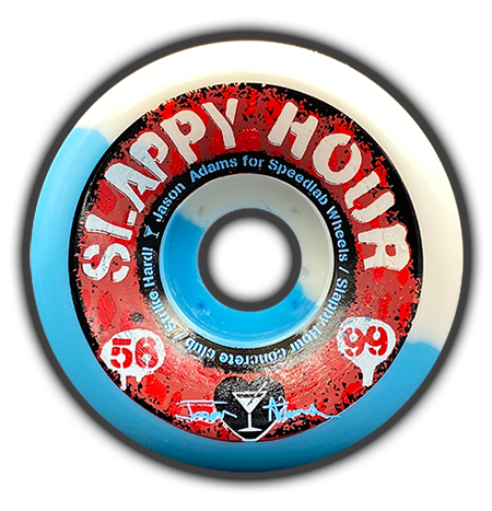 Speedlab - Slappy Hour 56mm/99A - Jason Adams Pro model wheels - Blue/White Swirl