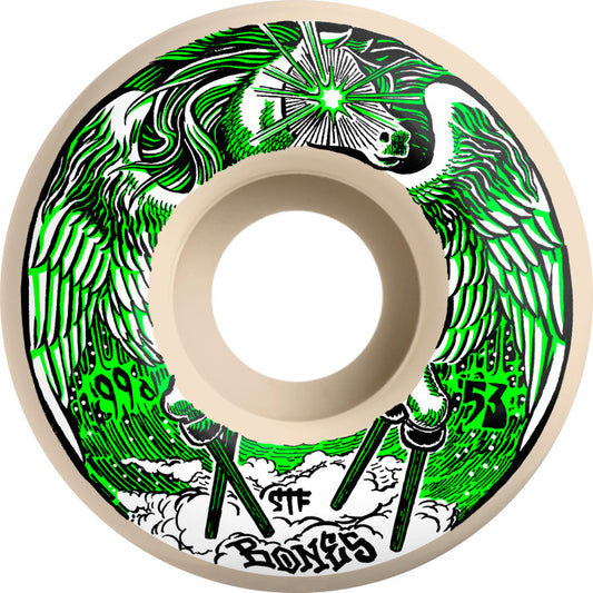 BONES - STF Skateboard Wheels PEG-LEG-ASUS - 53mm V1 99A 4k White