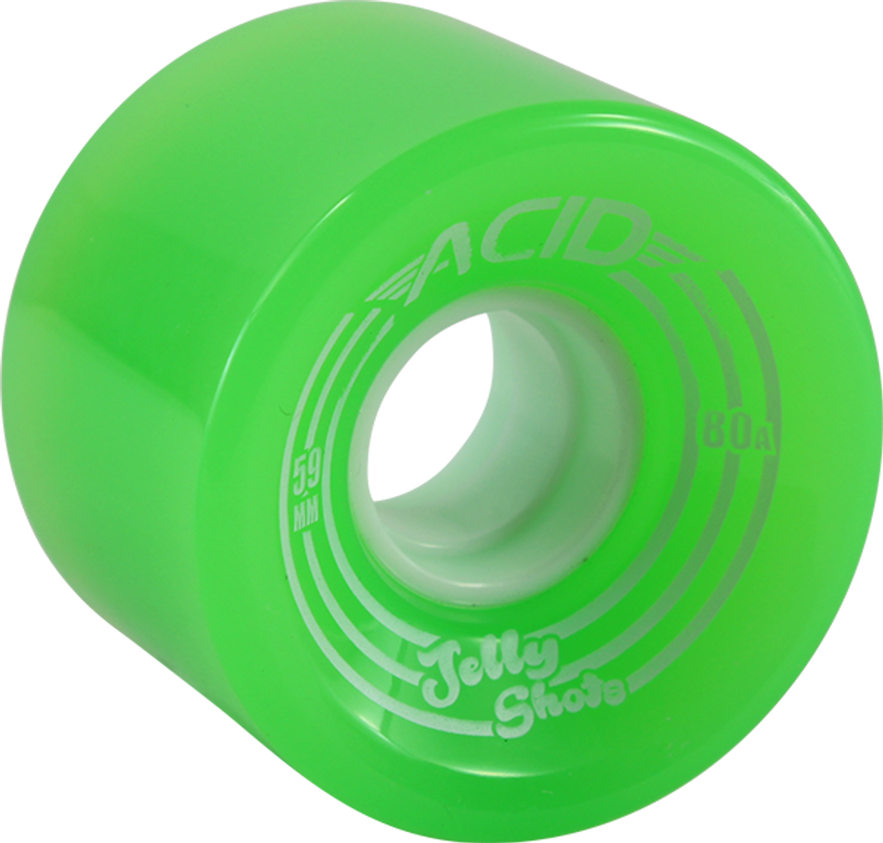 Acid - Chemical Wheels Jelly Shots Green Skateboard Wheels - 59mm 80a (Set of 4)